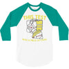 this test was a piece of cake 3/4 Sleeve Shirt