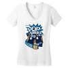 pop tardis Women's V-Neck T-Shirt
