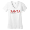 santa i'm a big fun Women's V-Neck T-Shirt