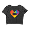 Rainbow Equality Heart Crop Top