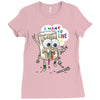 leaf cartoon Ladies Fitted T-Shirt