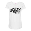 The Real Boss Maternity Scoop Neck T-shirt
