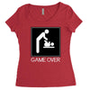 game over baby Women's Triblend Scoop T-shirt