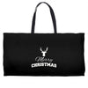 buck merry christmas Weekender Totes