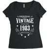 original parts vintage established 1983 perfectly aged Women's Triblend Scoop T-shirt