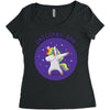 Unicorns Dab Women's Triblend Scoop T-shirt
