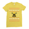 darth vader christmas ugly Ladies Fitted T-Shirt
