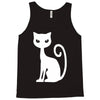white cat funny Tank Top