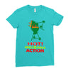 hot grill on grill action Ladies Fitted T-Shirt