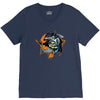 shark knight graphic V-Neck Tee