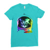 astronaut space cat Ladies Fitted T-Shirt