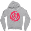 flower Zipper Hoodie