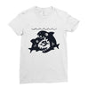 big shark little fish Ladies Fitted T-Shirt