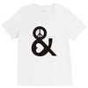 peace and love tshirt party heart tee no war stoner hippie sign ladies V-Neck Tee