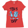 peanut butter and jelly   bff Ladies Fitted T-Shirt