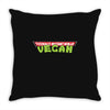 ninja turtles parody vegan Throw Pillow