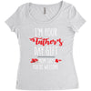 i'm your father's day gift mom says you're welcome, Women's Triblend Scoop T-shirt