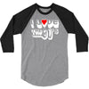 i love the 90's  musik dj fun 3/4 Sleeve Shirt