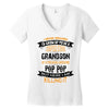 Super Cool Grandson Of A Freaking Awesome Pop Pop Women's V-Neck T-Shirt