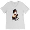 49. not today satan 022 V-Neck Tee