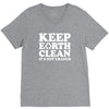 keep earth clean it's not uranus V-Neck Tee