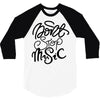 don't stop the music 3/4 Sleeve Shirt