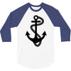 anchor sailor t shirt fashion cross top tee nautical tshirt retro tatt 3/4 Sleeve Shirt