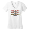 time machine circuits Women's V-Neck T-Shirt