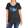 4th of July Ladies Curvy T-Shirt