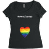 Worth The Wait Rainbow Women's Triblend Scoop T-shirt