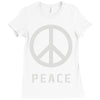 peace sign Ladies Fitted T-Shirt