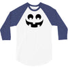 halloween pumpkin face 3/4 Sleeve Shirt