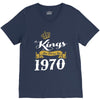 kings are born in 1970 V-Neck Tee