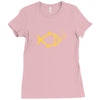 gold fish Ladies Fitted T-Shirt