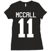 mccall 11 t shirt tee tshirt teenwolf Ladies Fitted T-Shirt