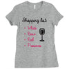 wine shopping Ladies Fitted T-Shirt