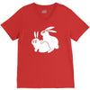 rude, rabbits humping,funny V-Neck Tee