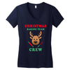 christmas baking team crew rudolph Women's V-Neck T-Shirt