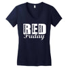 red friday Women's V-Neck T-Shirt