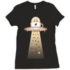 alien coffee invasion Ladies Fitted T-Shirt