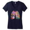 Cosmic Breath Women's V-Neck T-Shirt