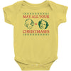 golden christmas Baby Bodysuit