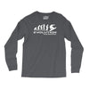 evolution of snowboarding funny Long Sleeve Shirts