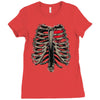 ribcage and heart Ladies Fitted T-Shirt