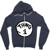 thing 1 Zipper Hoodie