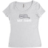 Cat Says Not Today Women's Triblend Scoop T-shirt