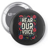 Women's March Hear Our Voice Pin-back button