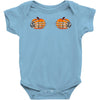 pumpkin skull hand Baby Bodysuit