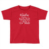 she's country from her cowboy boots Toddler T-shirt