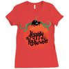 happy halloween Ladies Fitted T-Shirt